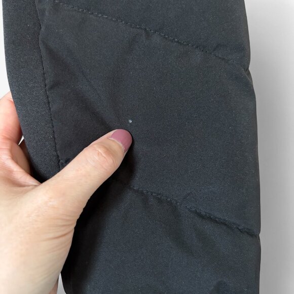 Michael Kors Faux Fur Trim Hooded Black Puffer Coat Size M - Picture 16 of 16